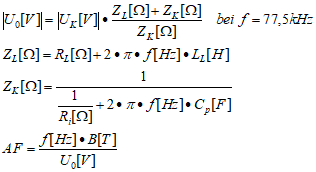 Formel Leerlaufspannung aus Referenzsignal